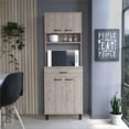 thumbnail image 2 of RST Brands Pinion MDF Kitchen Pantry Cabinet in Light Gray, 2 of 5