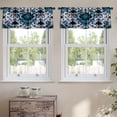 thumbnail image 2 of LALILO Kitchen Curtain Valance Ikat Geometric Tribal Case Rod Pocket Window Curtain 52"x 18" Set of 2, 2 of 5