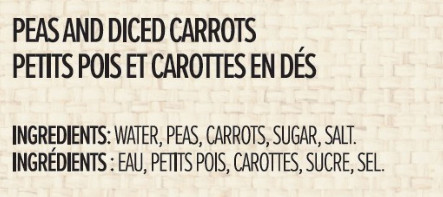 Coroos Canned Peas and Carrots, 398ml