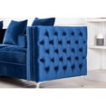 thumbnail image 3 of Legend Vansen Convertible Modern Velvet Sleeper Sectional Sofa in Purple, 3 of 6