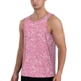 thumbnail image 2 of Haiem Glitter Men Workout Tank Top Gym Bodybuilding Sleeveless Muscle T Shirts Athletic Tank Breathable Workout Shirt-Small, 2 of 9