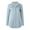 Z002-Light Blue, variant on Womens Button Down Shirts Denim Solid Long Sleeved Lapel Collar Work Blouses Dressy Casual Trendy Relaxed Fit Tops with Pockets
