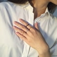thumbnail image 4 of Bagues Fines 2 mm pour Femmes en Acier Inoxydable, Ensemble de Bagues Minimalistes, Bague Queue Élégante pour Fête, 4 of 5