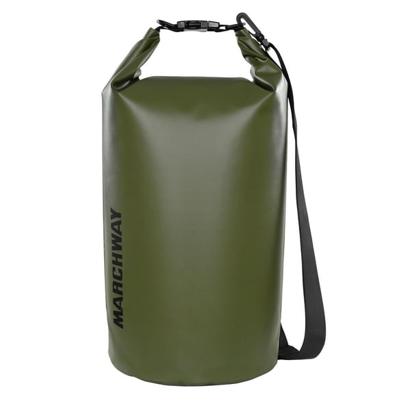 Bolsa impermeable MARCHWAY de 5 litros, flotante, verde militar