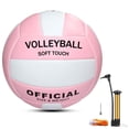 thumbnail image 1 of Voleibol Magicorange, talla 5, piel sintética suave al tacto, rosa, 1 of 9