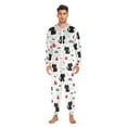thumbnail image 5 of Adult Christmas Onesie Cute Black Cats Adult Zipper One-Piece Pajamas Unisex Pajamas with Pockets, 5 of 6