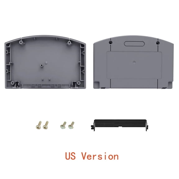 Replace N64 Cartridge Cart Shell Housing Compatible with Nintendo N64 Replacement Case Part Accessories DIY Fix N64, Grey