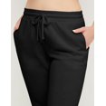 thumbnail image 3 of Hanes Double Knit Pants Pockets Sweatpants Women's Open Bottom Leg 28 in XS-2XL, 3 of 4