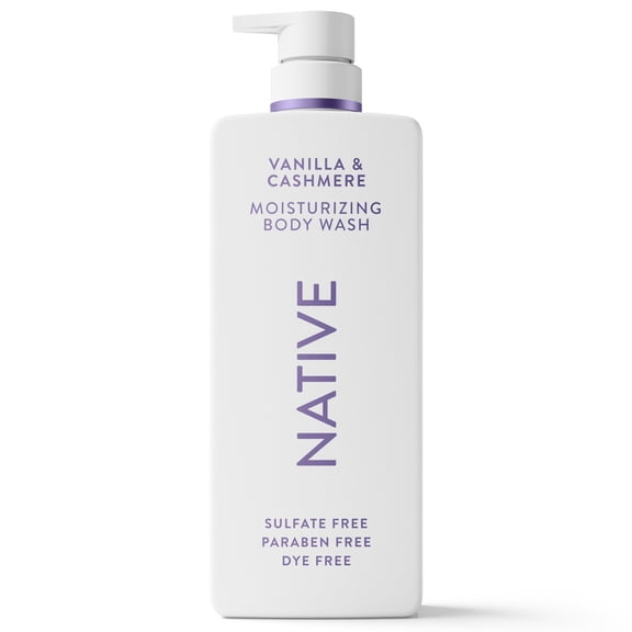 Native Moisturizing Body Wash Vanilla & Cashmere, 22oz