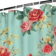 thumbnail image 3 of Pioneer Flower Floral Print Pattern Shower Curtain 36"x72" ,Bathroom Decorative Shower Curtains Set with 12 Hooks,Modern Waterproof Washable Shower Curtain, 3 of 6