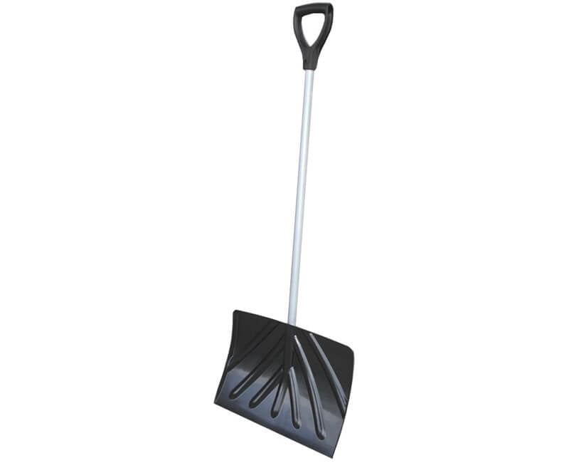 18 Poly Snow Shovel - D-Grip Steel Tube Handle - Walmart.com