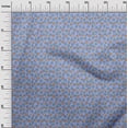thumbnail image 3 of oneOone Cotton Silk Dusty Blue Fabric Animal Quilting Supplies Print Sewing Fabric By The Yard 42 Inch Wide, 3 of 5