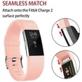 thumbnail image 2 of Replacement Bands Compatible for Fitbit Charge 2, Classic & Special Edition Adjustable Sport Wristbands(Light Pink,L), 2 of 7