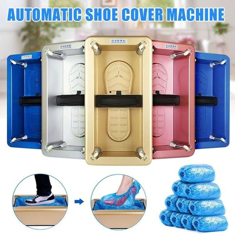 Cleaning Automatic Shoe Cover Dispenser Overshoe Machine Home Office Durable 