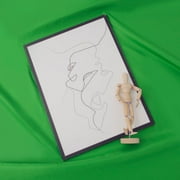 King Mills 10x8 ft Backdrop Curtain for Photography, ideal as Streaming Backdrop, Green