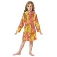thumbnail image 2 of RMDQTR Hooded Fleece Bathrobe with Removable Belt and Pockets Soft and Absorbent for Home, Pool, Beach, Halloween, and Christmas Wear Autumn Leaves, 2 of 8