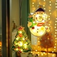 thumbnail image 4 of 5 piezas de decoraciones navideñas para ventanas iluminadas, luces novedosas colgantes Lámpara de ventosa LED con forma, 4 of 5