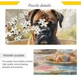 Hotbar Boxer Dog Tea Jigsaw Puzzle 1000 Pieces, Zigsaw Puzzles with