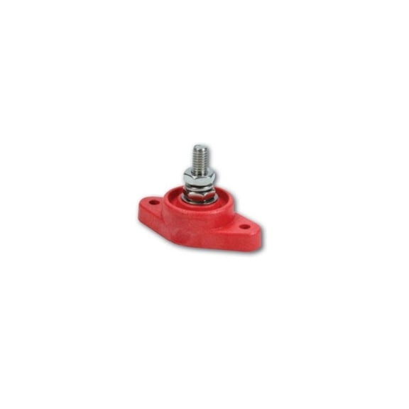 Quickcar Racing Products Power Distribution Block Red Single Post