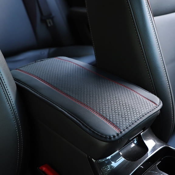 Black Car Armrest Cushion Cover Center Console Box Pad Protector Trims