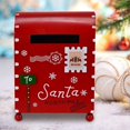 thumbnail image 2 of Christmas Mailbox for Letters to Santa, Festive Outdoor Metal Holiday Mail Letter Collector, North Pole Express Decorative Mailbox Christmas Party Gift, 2 of 5