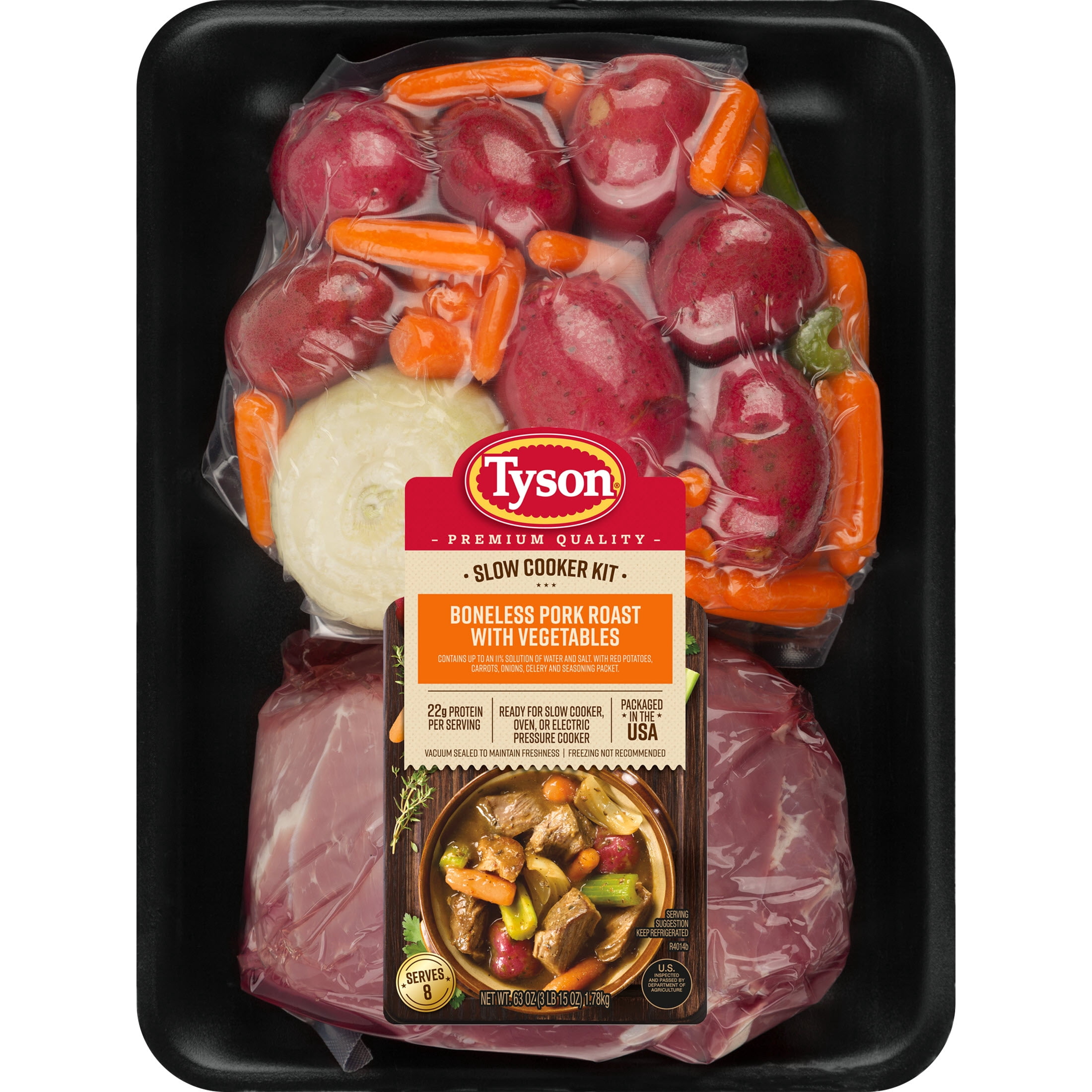 Tyson Ready for Slow Cooker Boneless Pork Roast with Vegetables