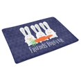 thumbnail image 2 of MKHERT Cute Friends Forever Bunnies with Carrot Doormat Rug Home Decor Floor Mat Bath Mat 30x18 inch, 2 of 3