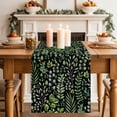 thumbnail image 2 of Table Runner 36 Inches Long for Kitchen Dining, Green Leaves Dresser Scarf Farmhouse, Dining Table Decorations for Wedding/Parties, Elegant Pastoral Summer Botanical Watercolor 13 x 36 In, 2 of 8