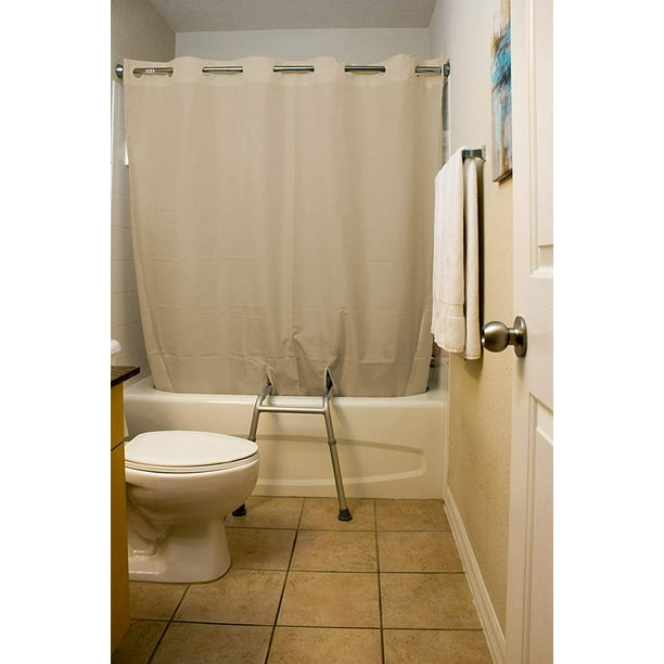 BenchMate Split Shower Curtain for Bath Transfer Benches Premium