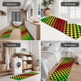 thumbnail image 5 of Rainbow Color Checkered Pattern Kitchen Rugs Sets Of 3,Kitchen Runner Rugs Non Skid Washable,Decorative Kitchen Floor Mats for Kitchen,Sink,Laundry,17"x30"+ 17"x47" + 17"x59", 5 of 6