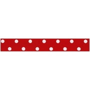 Wrights 5/8" Red Polka Dot Gingham, 10 Yards, 1 Each