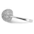 thumbnail image 4 of Sterling Silver Rhodium-plated CZ Ring, 4 of 6