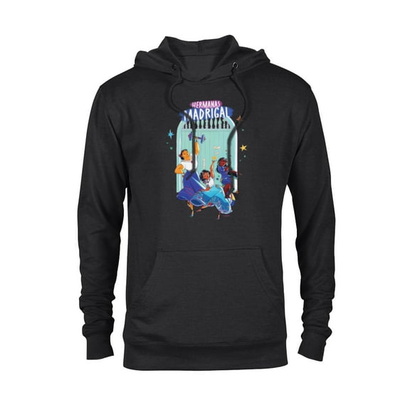 Disney Encanto Mirabel Isabela Luisa Hermanas Madrigal Dance - Pullover Hoodie for Adults - Customized-Black