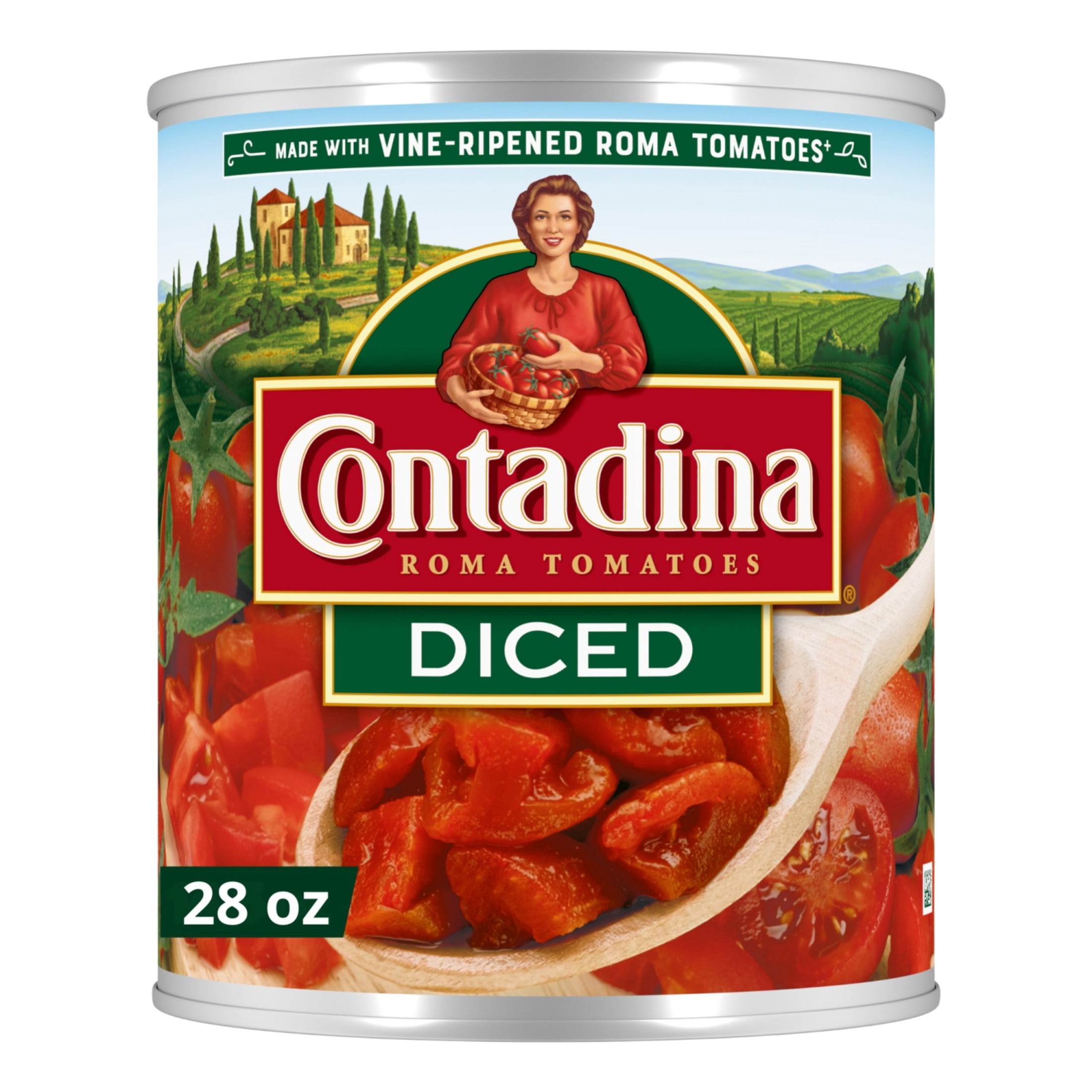 (3 pack) Contadina Diced Canned Tomatoes, 28 oz Can