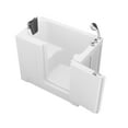 thumbnail image 2 of Meditub Collection 27 in. L x 47 in. W Right Side Drain Soaker Jetted Bathtub in White with Fast Filling Faucet Set, 2 of 4