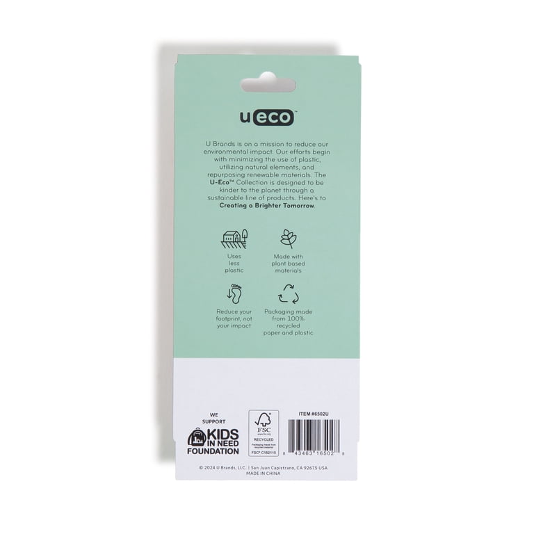 U Brands U-Eco Ballpoint Pens, 0.7mm, Black Ink, 4 Pack photo 5