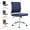 Navy Blue, variant on Okeysen Armless Office Desk Chair, Mid Back Ergonomic Swivel Conference Room Chair, Adjustable Height PU Leather Home Desk Chair with Lumbar Support, Modern Small Rolling Computer Task Chair, Gray