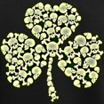 thumbnail image 3 of CafePress - Irish Shamrock Made Of Skulls Women's Dark Pajamas - Women's Short Sleeve Print T-Shirt and Pants Dark Cotton Pajama Set, 3 of 7