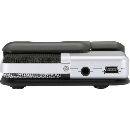 Samson Go Mic Portable Clip-on USB Condenser Microphone (Titanium)- USB 2.0 Hub with Individual LED lit Power Switches + Cleaning Cloth