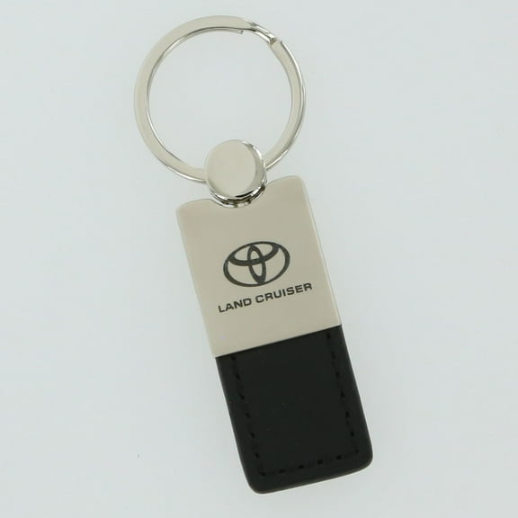 Toyota Land Cruiser Leather Key Ring (Black)