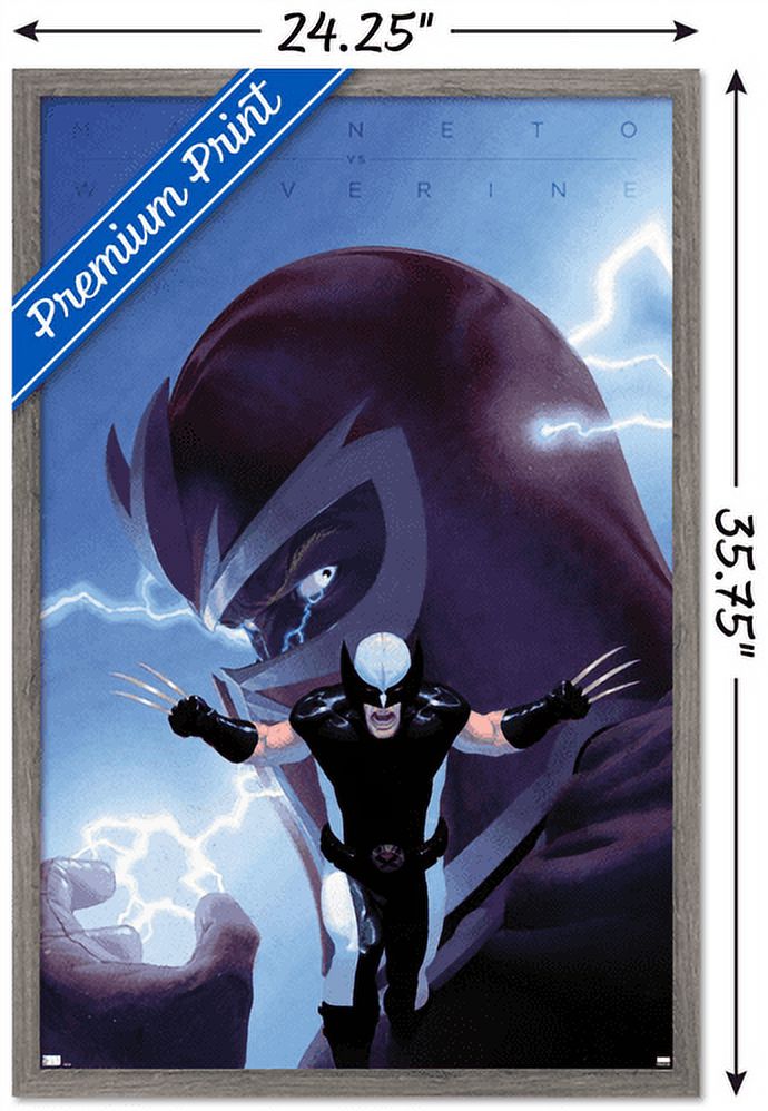 Marvel Comics - Magneto Wolverine - Close-Up Wall Poster, 22.375" x 34", Framed