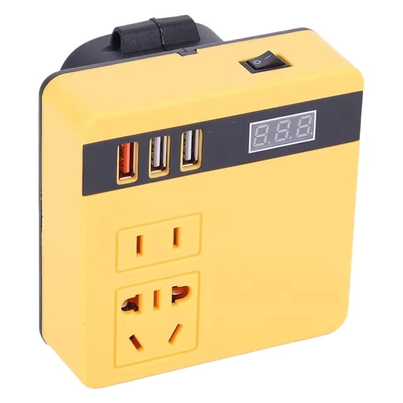 120W Electric Tool Battery Inverter: DC 18 - 21V to AC 220V for Outdoor Work with Intelligent Fast Charging and Safety Protection