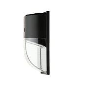 Hyper Tough Direct Wire Pack Light with Clear Lens Cover, Dusk to Dawn, Black, 2000 Lumens, 120V