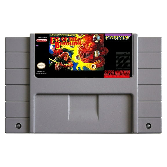 SNES Games Cartridge Advanced Dungeons ' Dragons - Eye of the Beholder