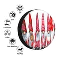 thumbnail image 4 of Gaeub Cute Valentine's Gnomes Print 14-17in Tire Cover, Spare Tire Cover, for Camper Caravan, Trailer, Car, Truck, SUV, Jeep-17 inch, 4 of 6