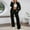 Black, variant on Womens Sets 2 Piece Outfits - Long Sleeve Sweatshirt With Sweatpants Matching Sets Women Clothing Fall Travel Sets for Women