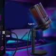 thumbnail image 4 of USB Condenser Microphone for PC Gaming Color Lights Mute Button For Live singing Recording, 4 of 17