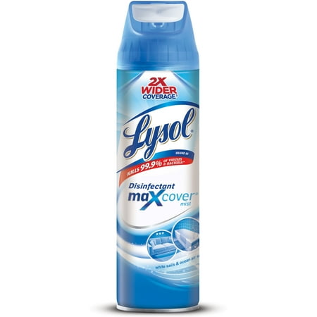 LYSOL Cover Mist White Sails & Ocean Air Scent Disinfectant 15 oz (Pack of 4)