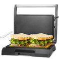 thumbnail image 3 of 4-Slices Electric Panini Press Grill, Sandwich Maker with Browning Control, Non-Stick Griddle for Breakfast & Grilled Cheese, Stainless Steel Finish, 3 of 11