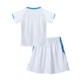 thumbnail image 2 of YIZYIF Teens Boys Sports Suit T-Shirt with Gym Shorts Uniform for Soccer Basketball Training White 26, 2 of 7